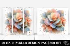 3D Shiny Begonia | 20 oz Tumbler Product Image 1