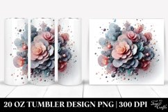 3D Shiny Begonia | 20 oz Tumbler Product Image 1