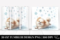 Whimsical Dog in Snow Clipart Product Image 1