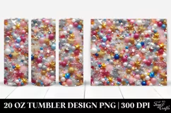 Colorful Gliterry Background | 20 Oz Tumbler Product Image 1