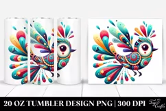 Vibrant Colorfull Bird | 20 Oz Tumbler Product Image 1
