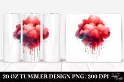 Colorful Watercolor Cloud Splash | 20 Oz Tumbler Product Image 1