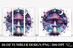 Vibrant Magical Celestial Mushroom 20 Oz Tumbler Product Image 1