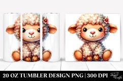 Colorful Plush Lamb | 20 Oz Tumbler Product Image 1