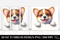 Funny Smiling Baby Corgi Tumbler Product Image 1
