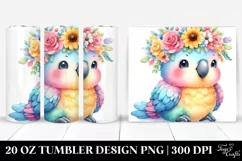 Colorful Baby Parrot | 20 oz Tumbler Product Image 1