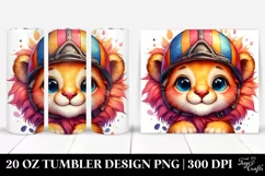 Colorful Baby Lion | 20 Oz Tumbler Product Image 1