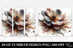 Glossy Anemone Watercolor Tumbler Product Image 1