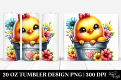 Colorful Baby Chicken | 20 Oz Tumbler Product Image 1
