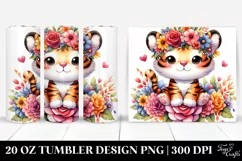 Colorful Baby Tiger | 20 oz Tumbler Product Image 1