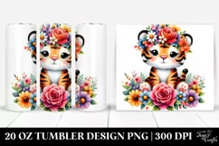 Colorful Baby Tiger | 20 oz Tumbler Product Image 1