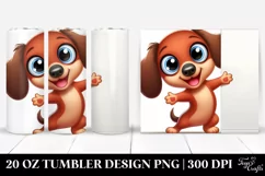 Colorful Baby Dachshund | 20 Oz Tumbler Product Image 1