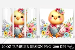 Colorful Baby Chicken | 20 Oz Tumbler Product Image 1
