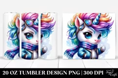 Cute Baby Unicorn Posing PNG Product Image 1
