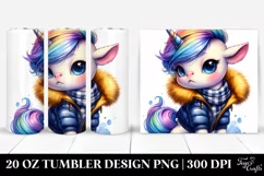 Cute Baby Unicorn Posing PNG Product Image 1