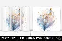 Abstract Colorful Snowdrop, 20 Oz Tumbler Product Image 1