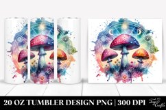 Magical Centered Mushroom Clipart Product Image 1