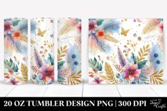 Colorful Watercolor Golden Foil | 20 Oz Tumbler Product Image 1