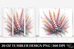 Abstract Glossy Heather, Transparent 20 Oz Tumbler Product Image 1