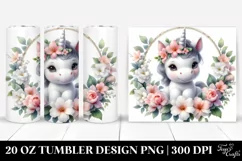 Pastel Baby Unicorn Jasmine Tumbler Product Image 1