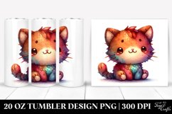 Colorful Plush Cat Tumbler Product Image 1