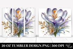 Detailed Shiny Crocus | 20 Oz Tumbler Product Image 1