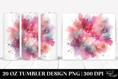 Colorful PINkish Watercolor Particles | 20 Oz Tumbler Product Image 1