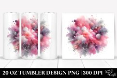 Colorful PINkish Watercolor Particles | 20 Oz Tumbler Product Image 1