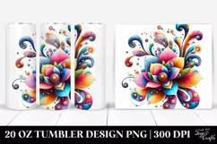 Whimsical Vibrant Flower | 20 Oz Tumbler Product Image 1