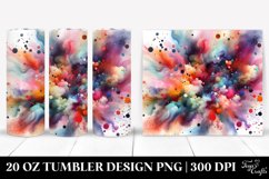 Colorful Watercolor Particles | 20 Oz Tumbler Product Image 1