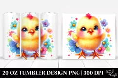 Colorful Baby Chicken | 20 Oz Tumbler Product Image 1