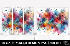 Colorful Watercolor Particles | 20 Oz Tumbler Product Image 1