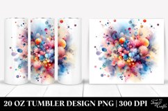 Colorful Watercolor Particles | 20 Oz Tumbler Product Image 1