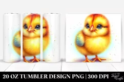 Colorful Smiling Baby Bunny with Big Eyes | 10 Oz Tumbler Product Image 1