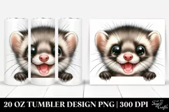 Funny Marten Big Eyes Tumbler | 20 Oz Product Image 1