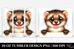 Funny Marten Big Eyes Tumbler | 20 Oz Product Image 1