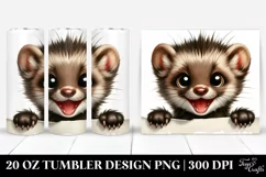 Funny Marten Big Eyes Tumbler | 20 Oz Product Image 1