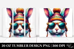 Quirky Rabbit Portrait | 20 oz Tumbler Product Image 1