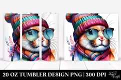 Quirky Rabbit Portrait | 20 oz Tumbler Product Image 1