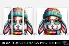 Quirky Rabbit Portrait | 20 oz Tumbler Product Image 1