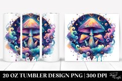 Magical Celestial Mushroom Sublimation Clipart Product Image 1