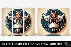 Colorful Christmas Angel 20 Oz Tumbler Product Image 1