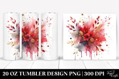 Colorful Redish Watercolor Splash | 20 Oz Tumbler Product Image 1