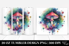 Colorful Magical Mushroom Tumbler | 20 Oz Product Image 1