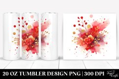 Colorful Redish Watercolor Splash | 20 Oz Tumbler Product Image 1