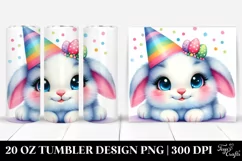Party Hat Baby Bunny | 10 Oz Tumbler Product Image 1