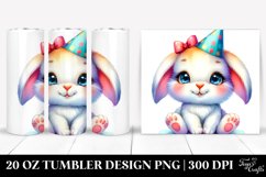 Party Hat Baby Bunny | 10 Oz Tumbler Product Image 1