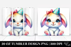 Party Hat Baby Bunny | 10 Oz Tumbler Product Image 1