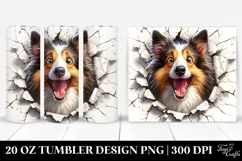 Funny Crazy Looking Collie | 20 Oz Tumbler Product Image 1