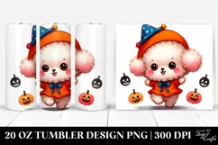 Cute Watercolor Bichpoo Dancing PNG Product Image 1